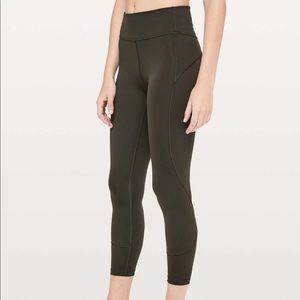 Lululemon Olive green in movement leggings